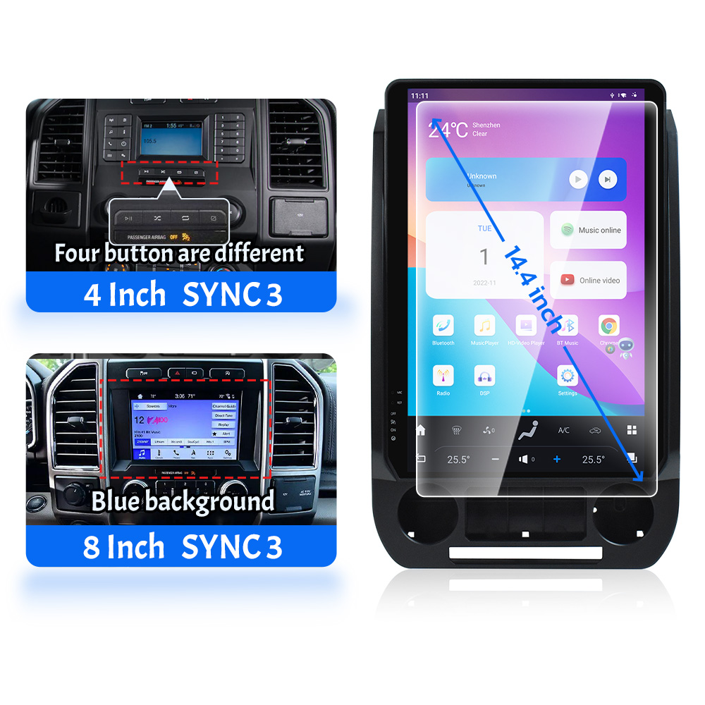 ViKNAV Android Radio for 2015-2021 F150 and 2017-2020 F250 F350 F450