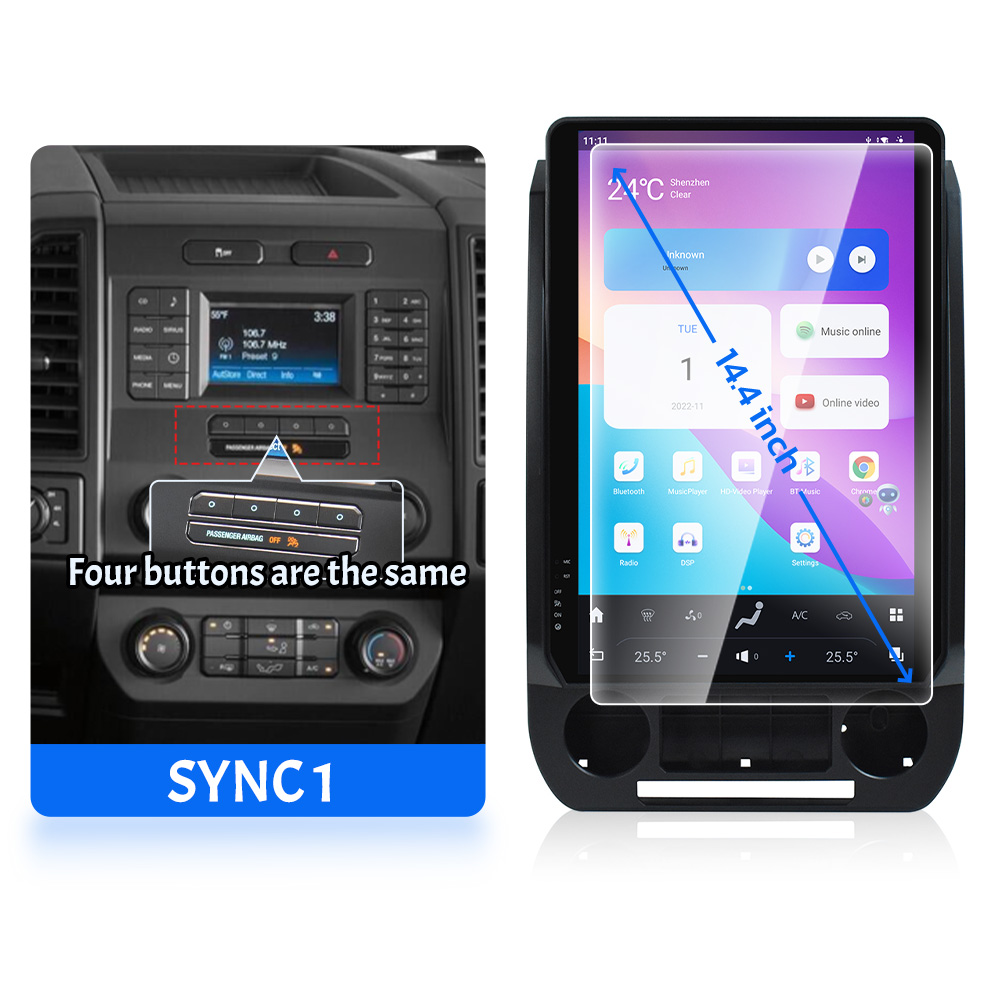 ViKNAV Android Radio for 2015-2021 F150 and 2017-2020 F250 F350 F450