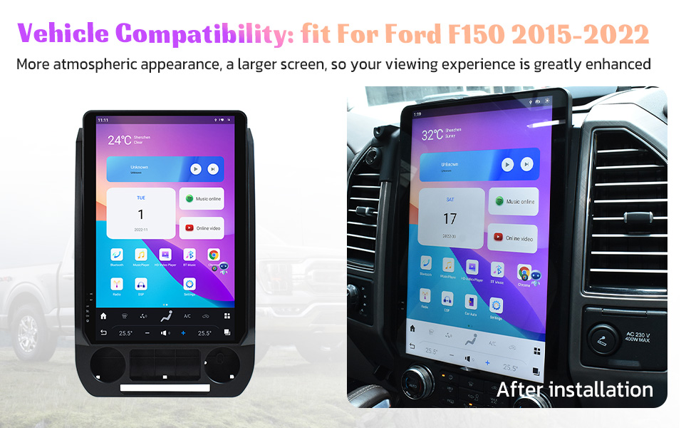 ViKNAV Android Radio for 2015-2021 F150 and 2017-2020 F250 F350 F450