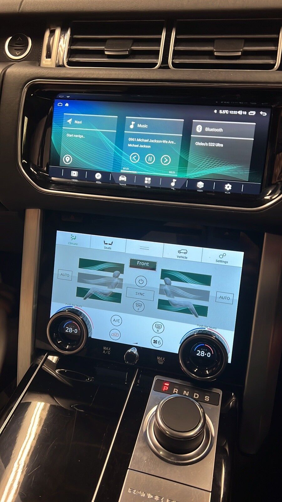 Viknav Android car radio and climate control  For Land Range Rover Vogue L405 2013-2017