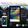 viknav 14.4inch Android Radio for 2015 2016 2017 2018 2019 2020 2021 F150 and 2017 2018 2019 2020 F250 F350 F450.Full Touch Screen Head Unit Wireless carplay Android auto GPS Navigation