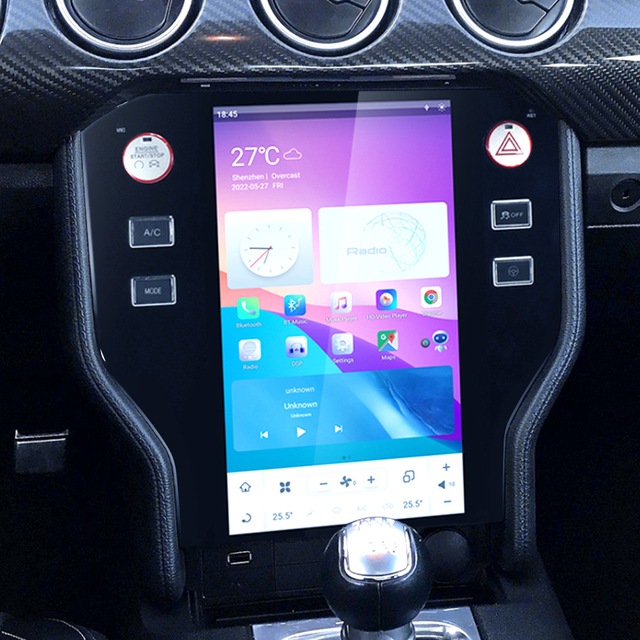 2015 2016 2017 2018 2019 2020 2021 Ford mustang android car head unit stereo radio replacement wireless apple carplay android auto multimedia player