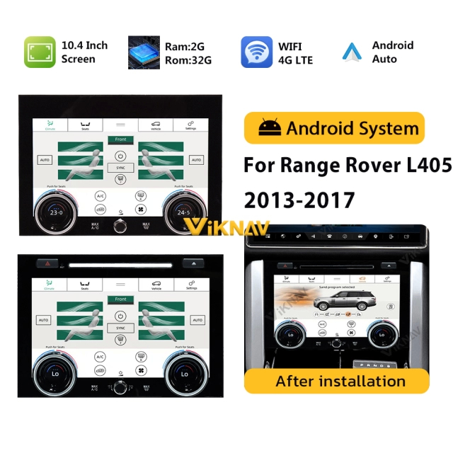 10.4 Inch AC Panel For Range Rover Sport L405 2013 2014 2015 2016 2017 Air Condition Board Climate Tempetature Seating Control LCD Touch Screen